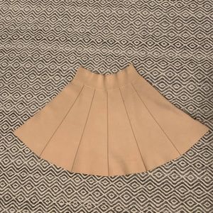 A.L.C. Cream Stretchy A-Line Skirt